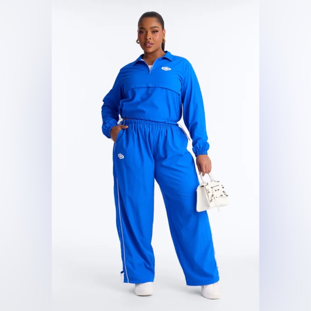 Fashion Nova Vibrant Blue Track Suit